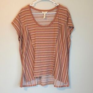 Matilda Jane Multicolor Striped Short Sleeve Top